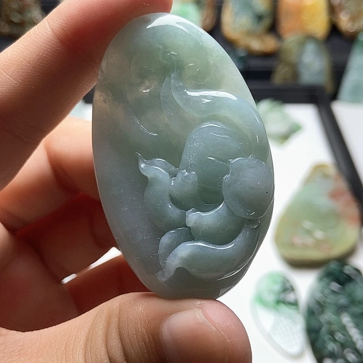 颈饰未镶嵌翡翠翡翠a货