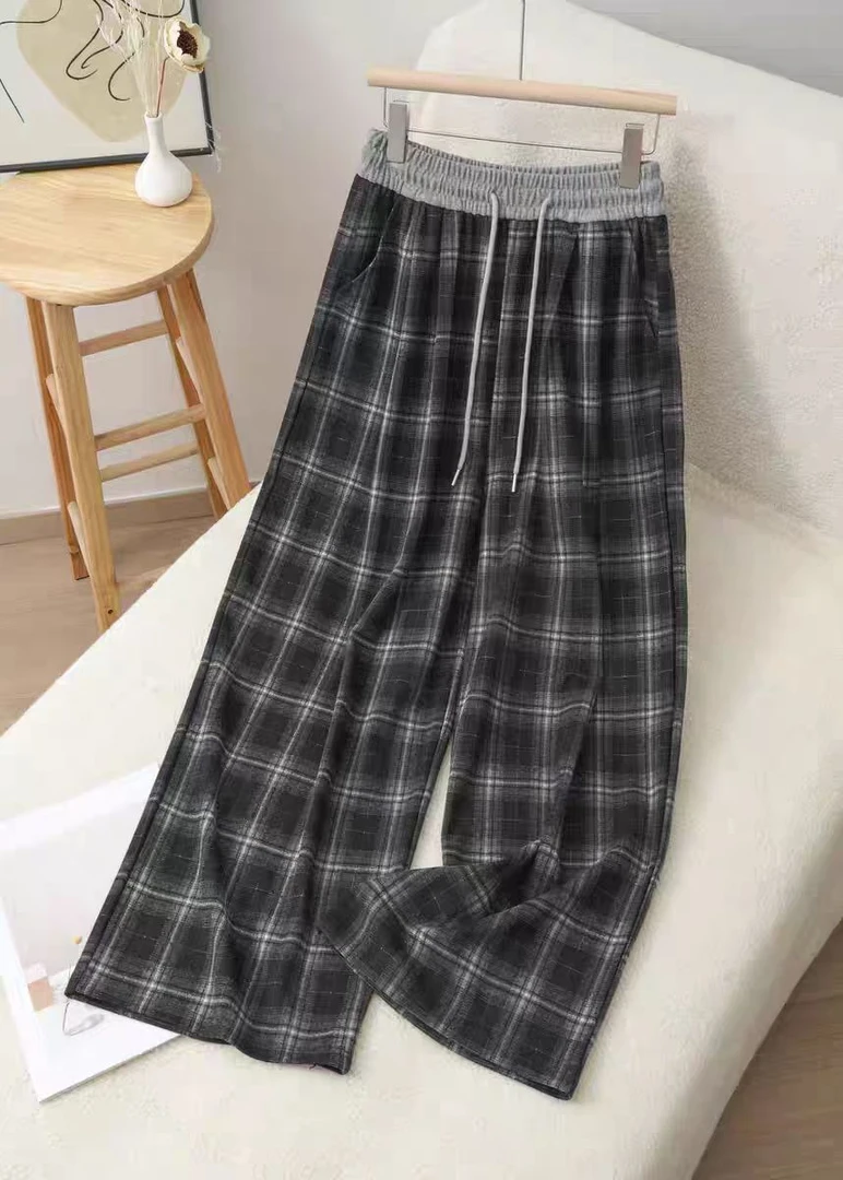 【美岩家】格子温馨保暖加绒裤【格子加绒裤】