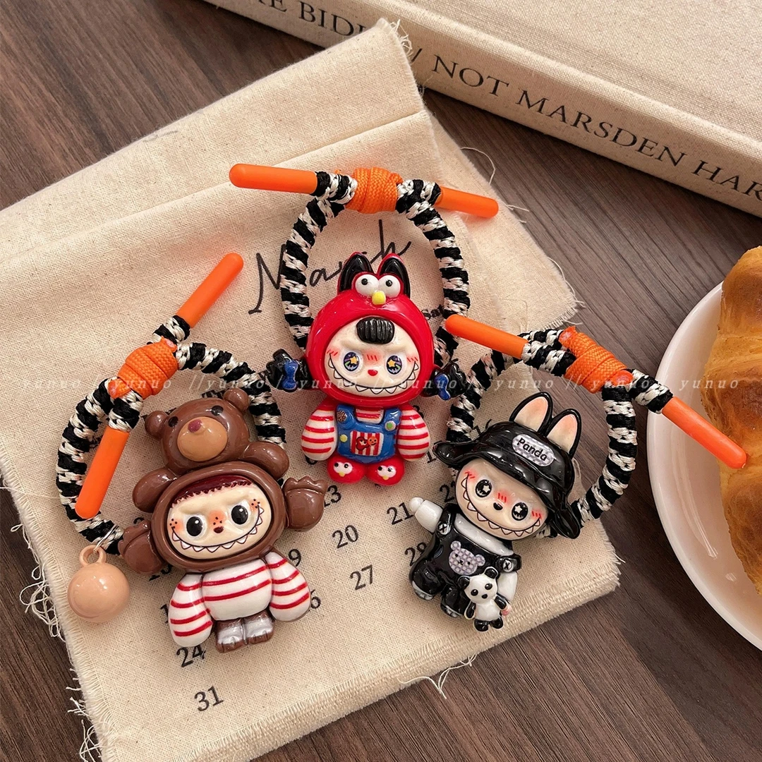 可爱少女拉布布橡皮筋女扎头发绳2025新款高弹力耐用发圈夏季头绳