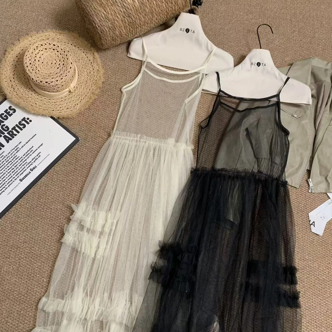 『雨美 Show』6010时尚百搭蕾丝吊带裙