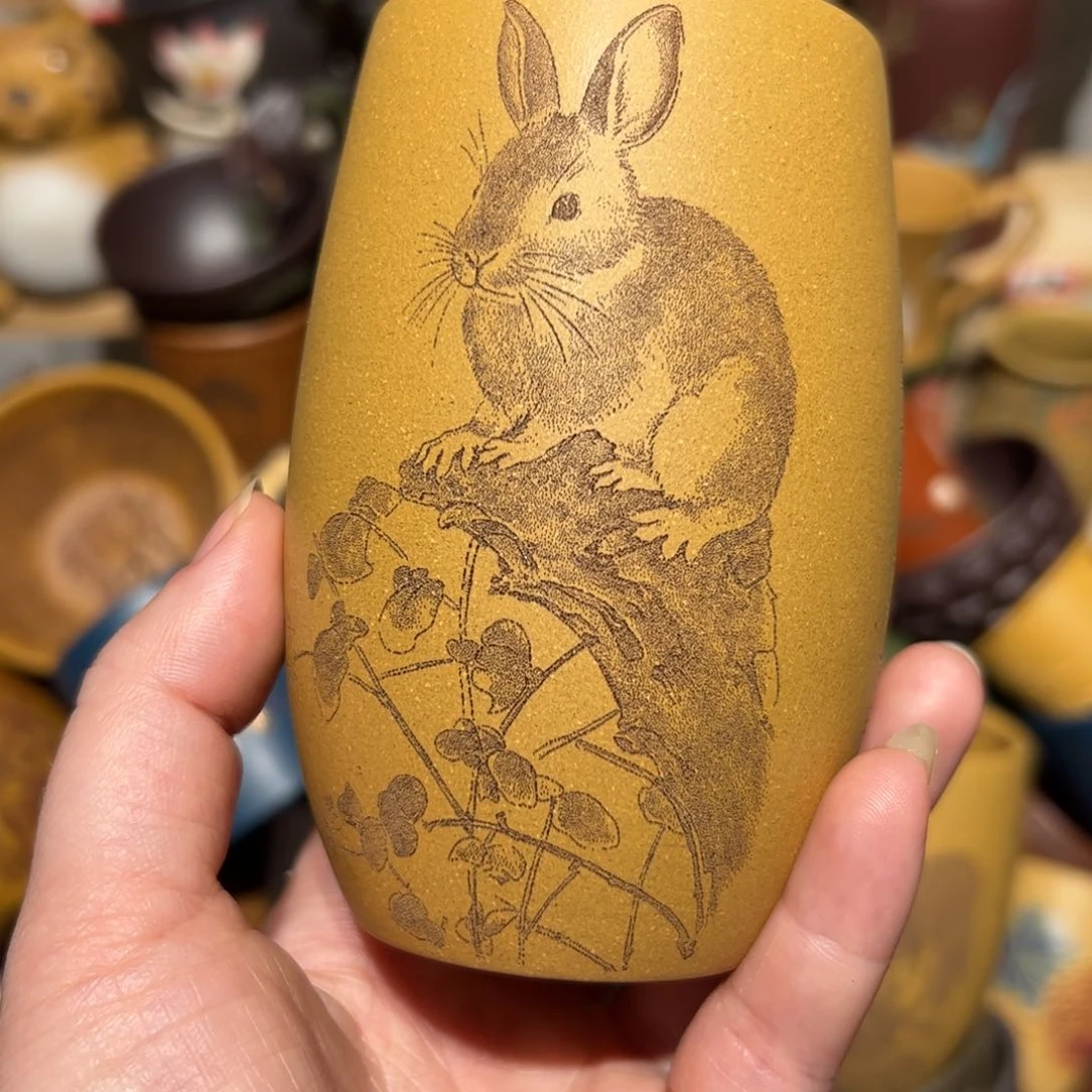 紫砂茶杯宜兴紫砂主人杯