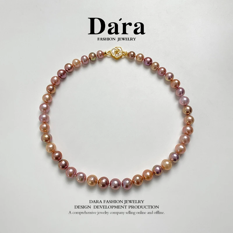 DARA/戴拉【柳总来了】‘’美拉德‘’淡水珍珠紫珠项链X5464 多样性发