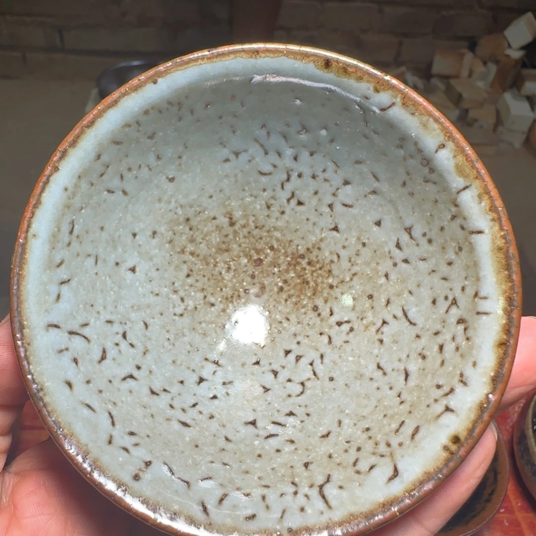 柴烧建盏茶盏茶杯539