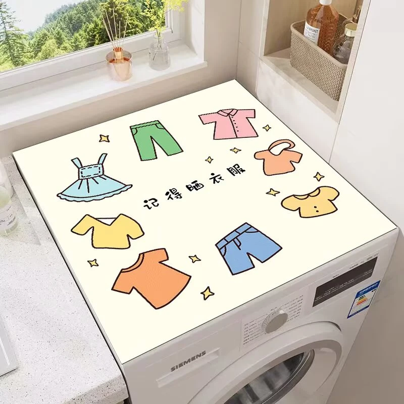 硅藻泥防滑垫冰箱洗衣机微波炉吸水速干垫茶桌垫浴室吸水垫家用