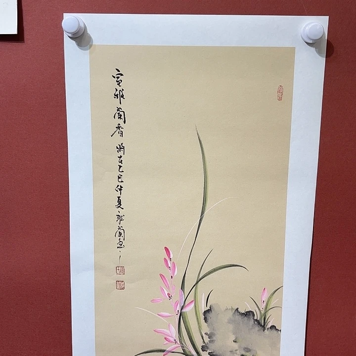 国画听兰老师花鸟