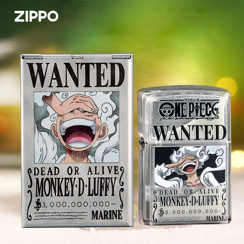 ZIPPO正版夜光流沙海贼王动漫哑漆彩印个性网红防风原装男士送礼
