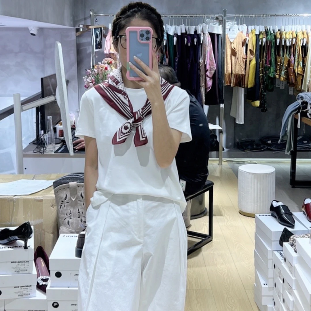 女士2257新款围巾短袖上衣丹姐推荐