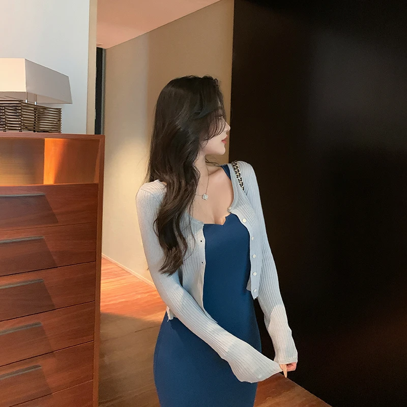 林关关【温柔湖畔】欧若风御姐气质显瘦百搭开衫春夏轻熟百搭外套女