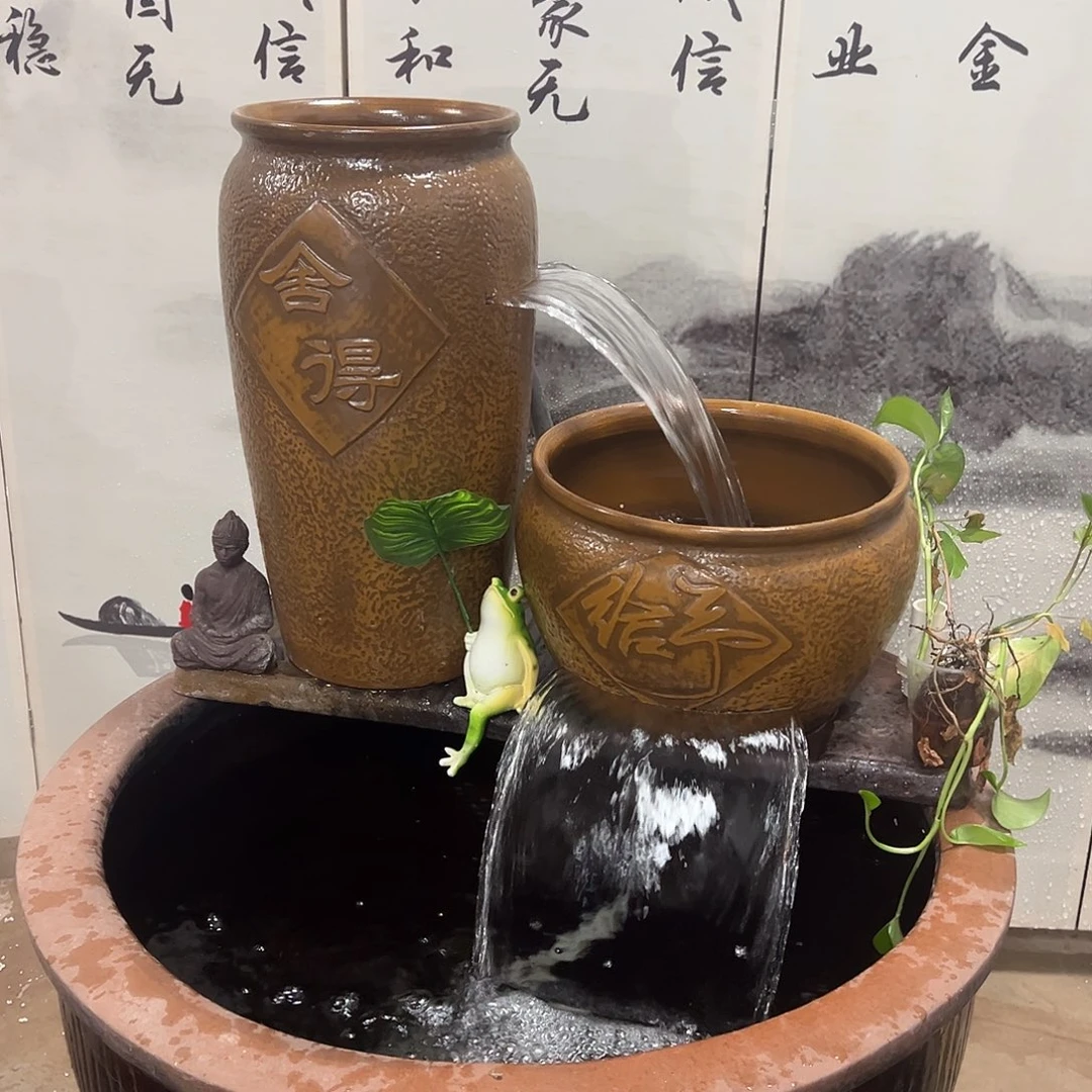 紫砂花盆流水罐+40瓦泵弯头软管