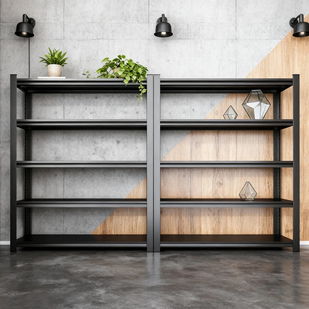 【特厚硬钢】家用厨房阳台架子收纳架落地多层杂物间架子收纳角钢架