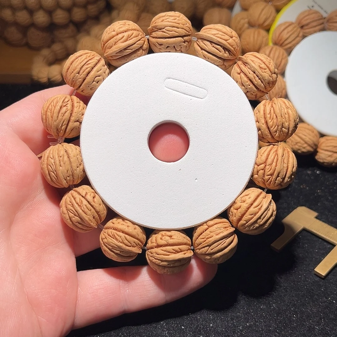 桃核手串18➕尺寸盘锦柳叶肌肉