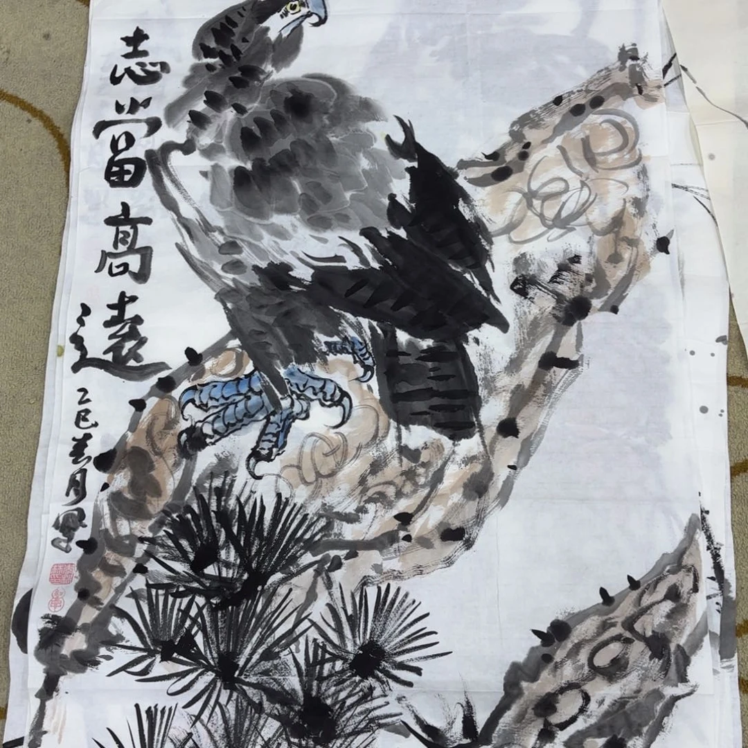 国画四尺花鸟花鸟赵