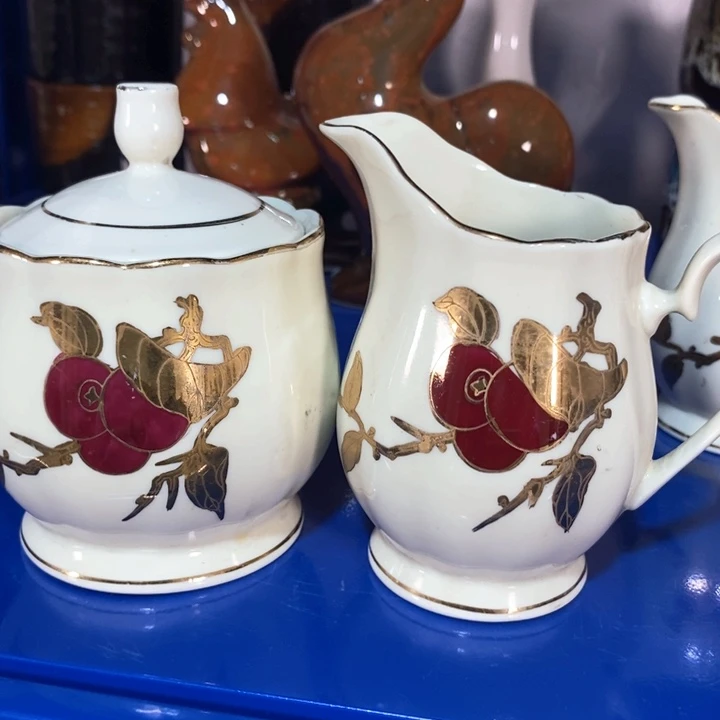 知***乐瓷片春蕾糖罐奶缸