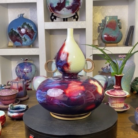 格***人瓷片禹州神后钧瓷原产地~