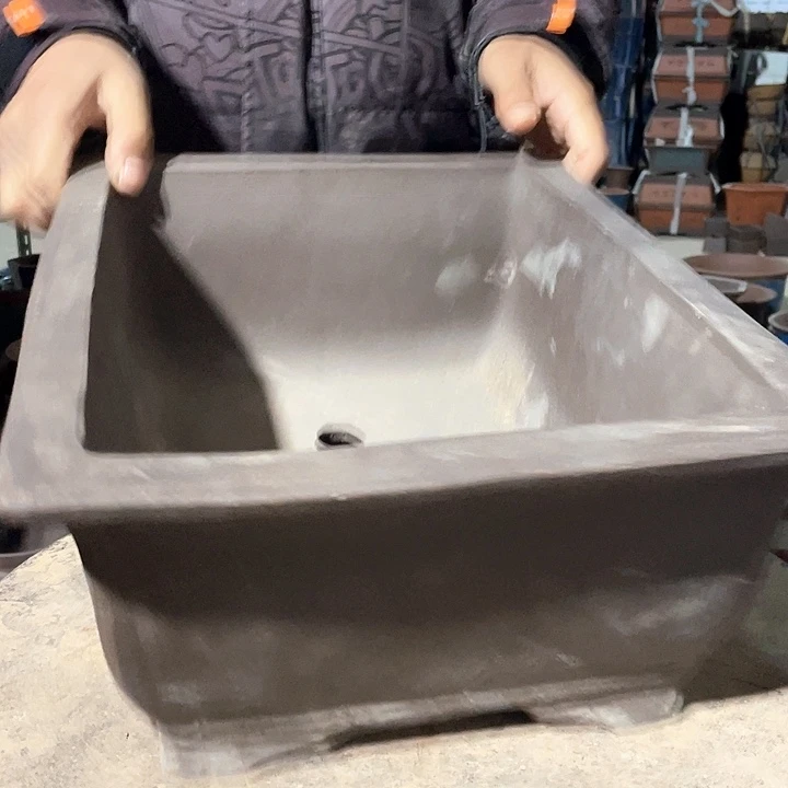 40蓝色马槽花盆花盆