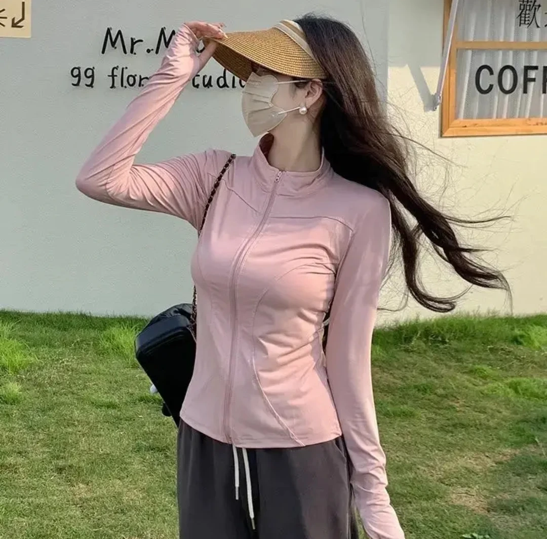 小野露露夏季立领防晒衣女士冰感薄款防晒外套上衣Q