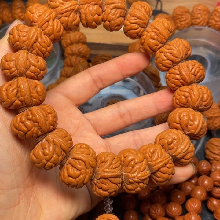 桃核手串龙纹桃核49