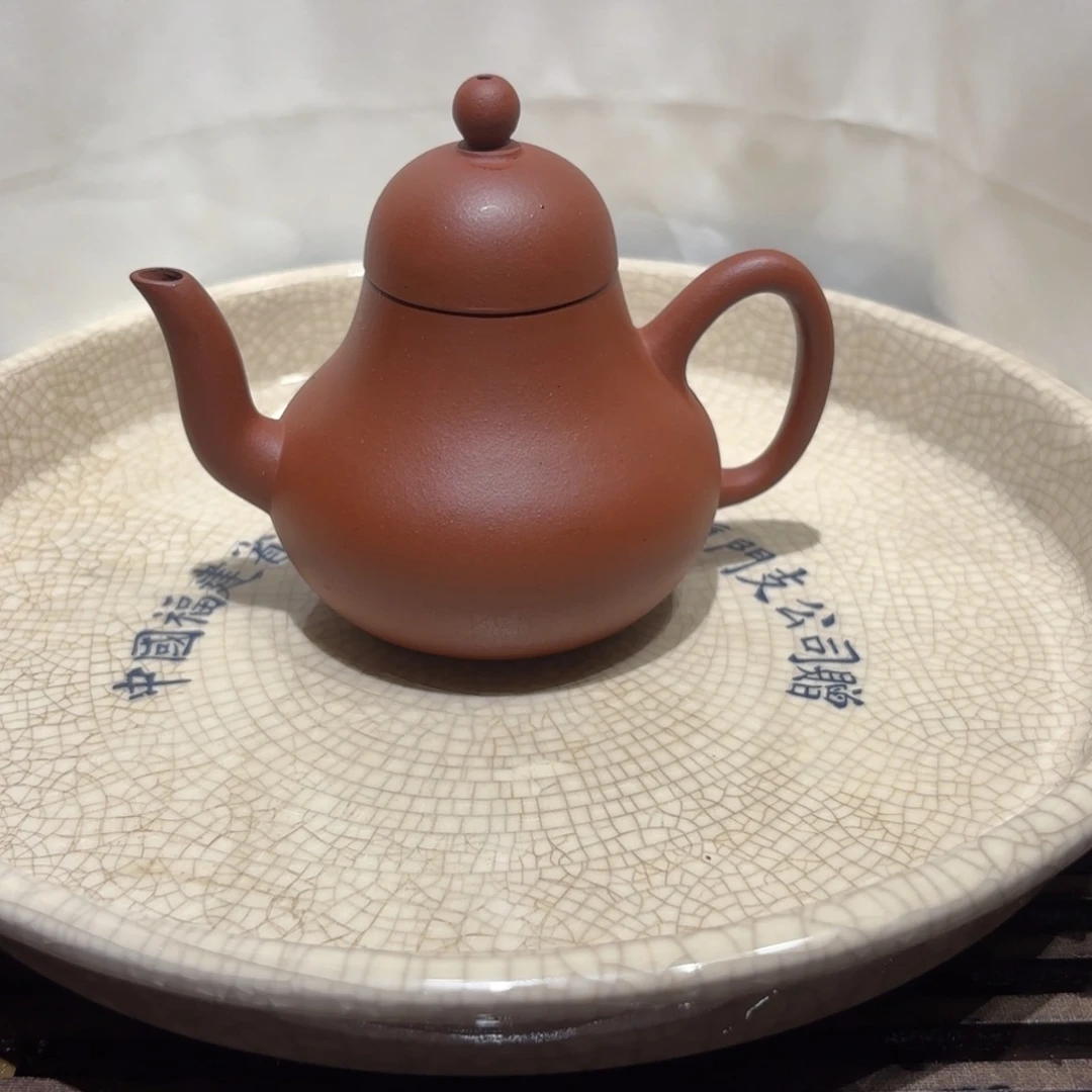 茶壶紫砂红泥 思婷壶 90年代 精工半手