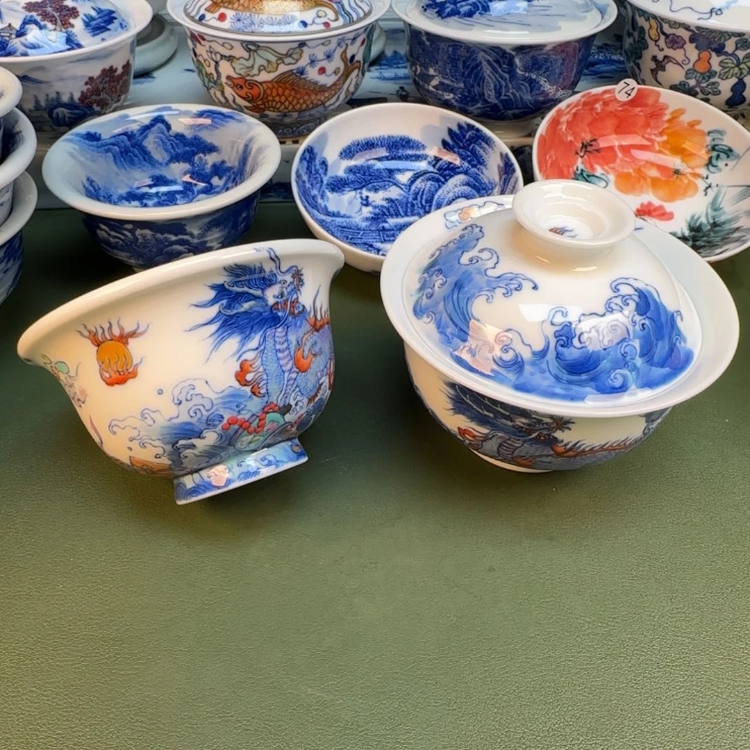 纯手工纯手绘茶具石头6