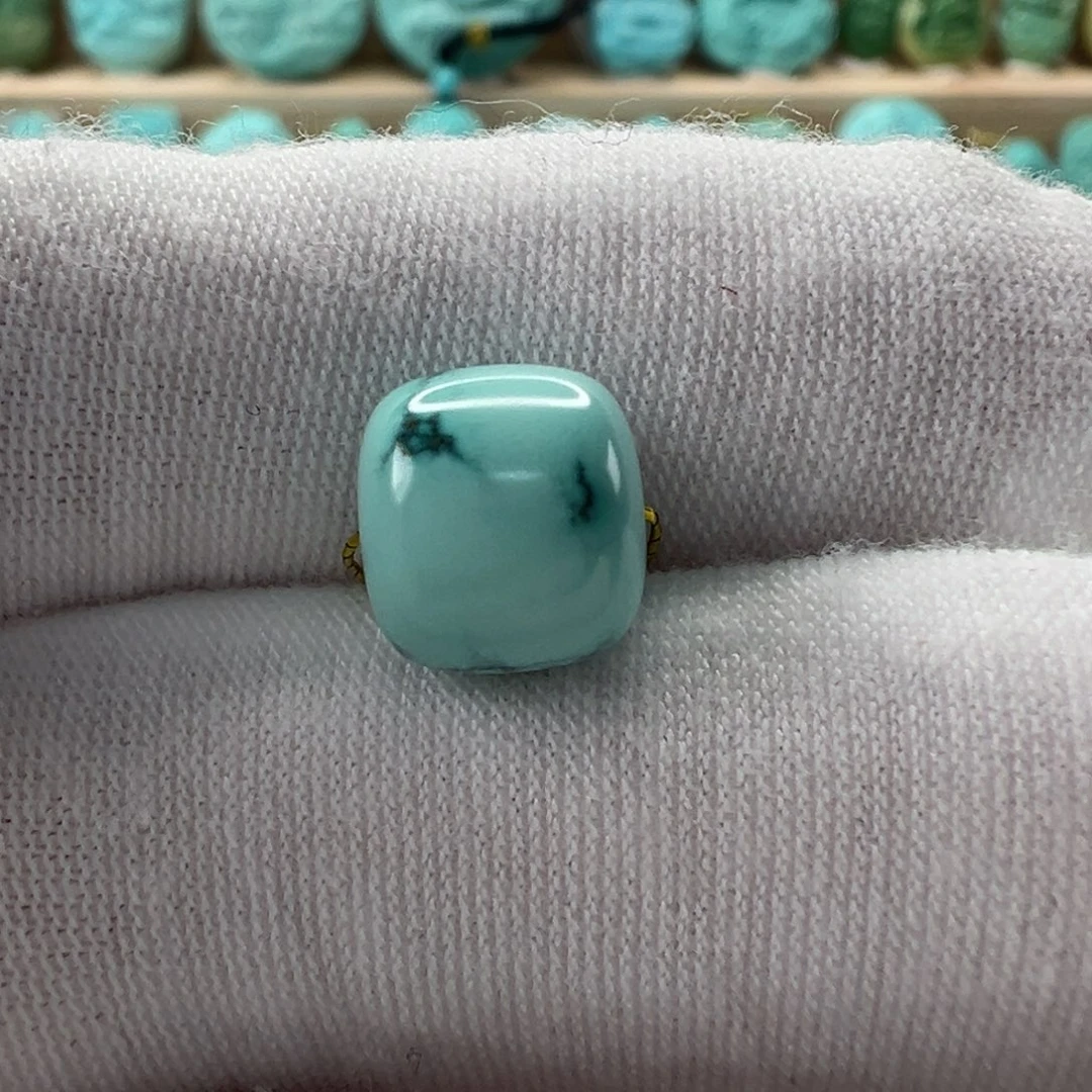 未镶嵌绿松石老型珠9.6x8.6mm