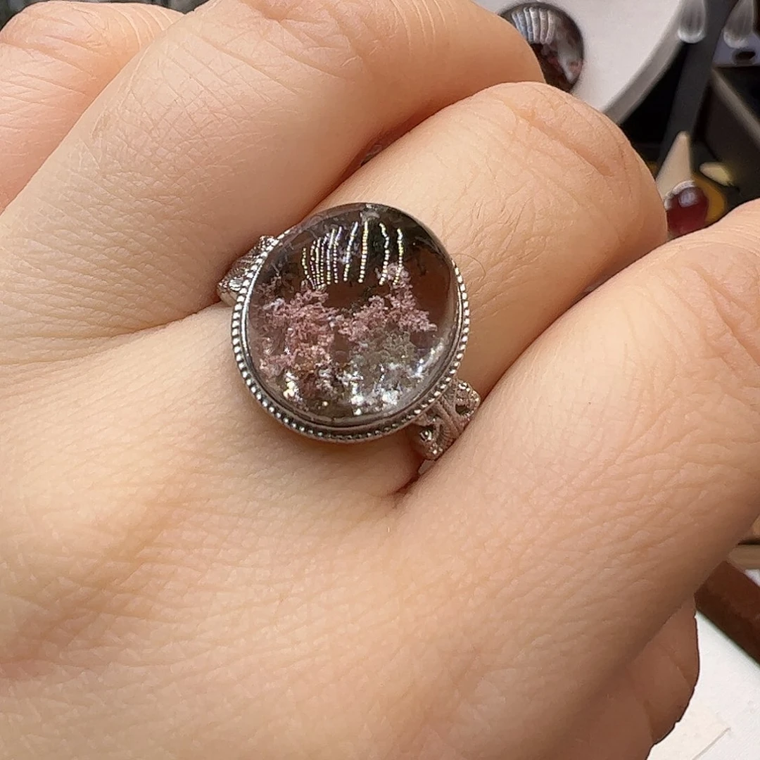 水晶珠宝半成品银S925镶嵌