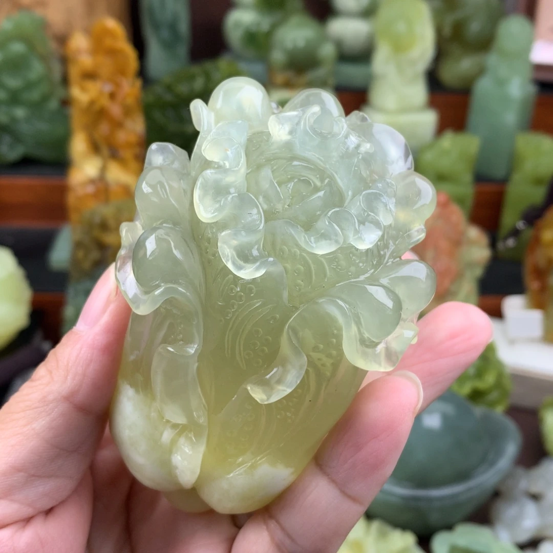 岫玉未镶嵌手把件