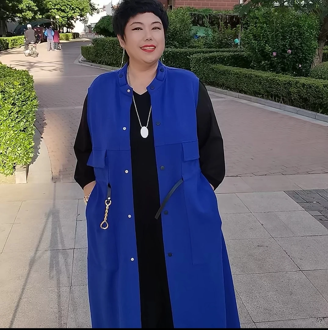 润铯之美定制款锦包棉大兜力领时尚马甲秋季高端大码精品新款爆款