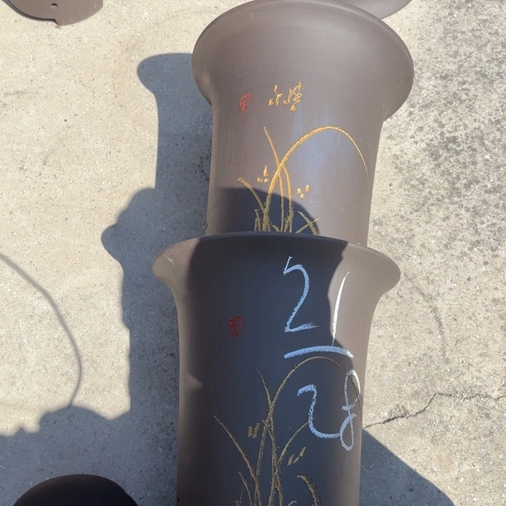 紫砂花盆紫砂的花