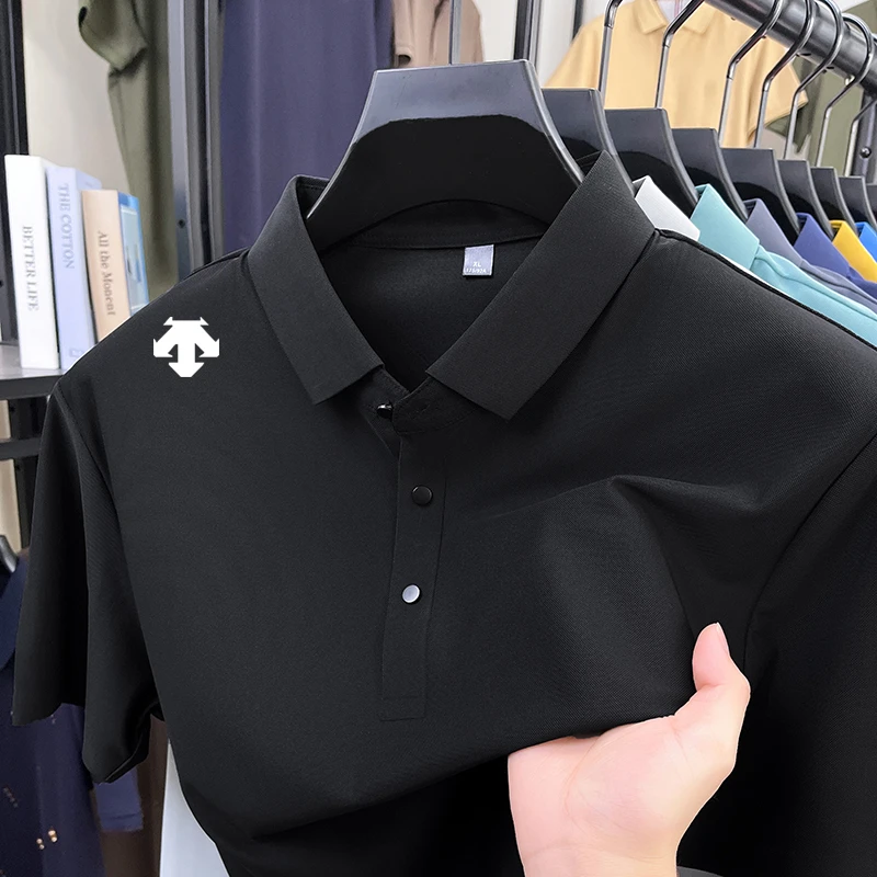 【海外撤柜正品专卖店】轻奢男士翻领polo衫全无痕百搭短袖速干T恤