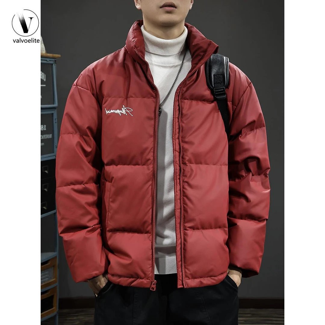 VALVOELITE冬季新立领羽绒服男士三防休闲夹克短款潮流保暖外套潮