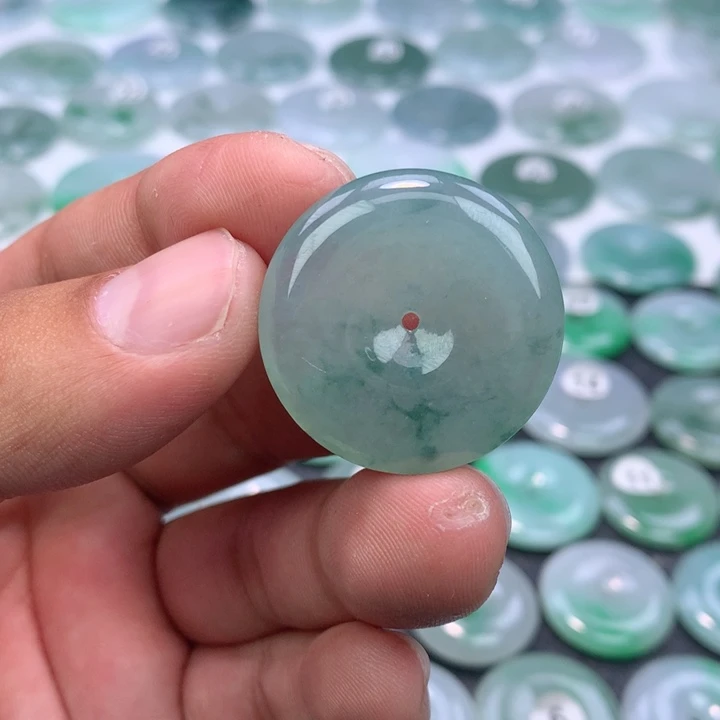 翡翠未镶嵌颈饰缅甸天然A货翡翠29.6-5.6