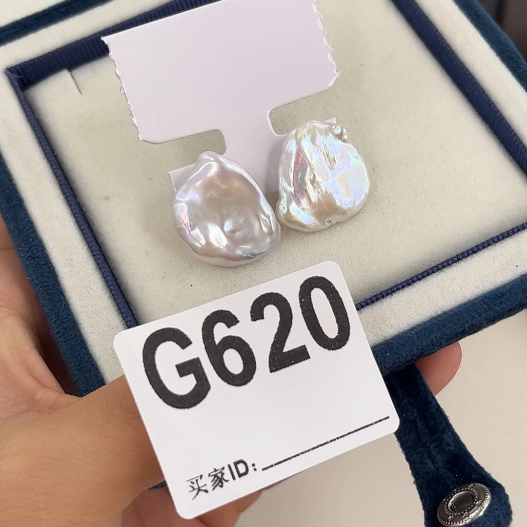 淡水珍珠耳饰银S925镶嵌