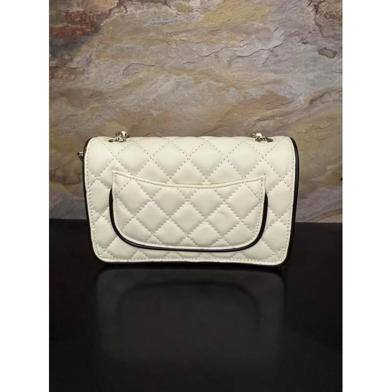 手工真皮包19-551291-白 包边香