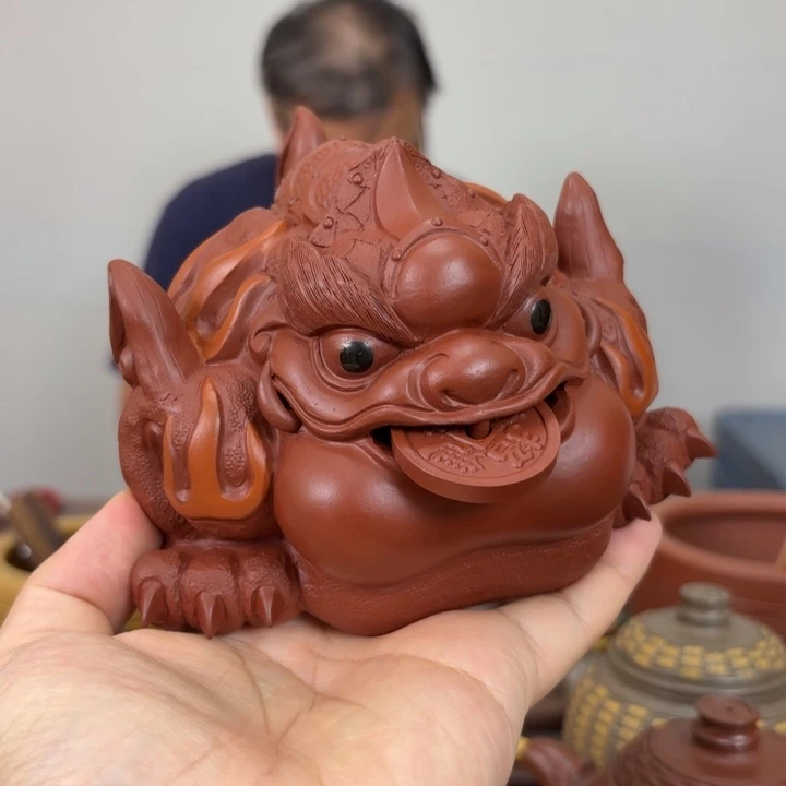 紫砂茶宠大红袍金蟾