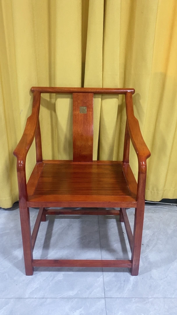 新中式茶几桌椅太师椅三件套圈椅官帽椅茶楼围椅餐椅家用百顺椅子