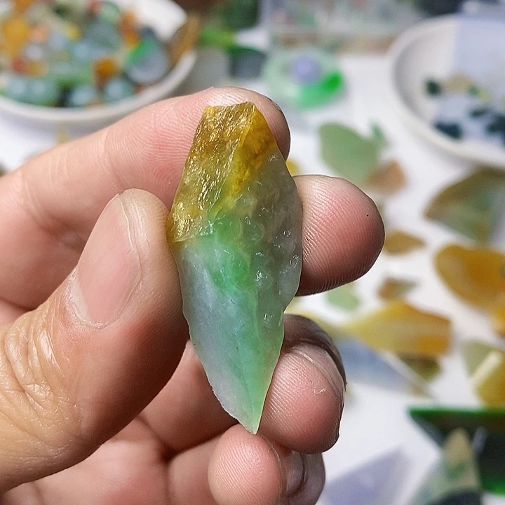 翡翠散珠天然翡翠A货