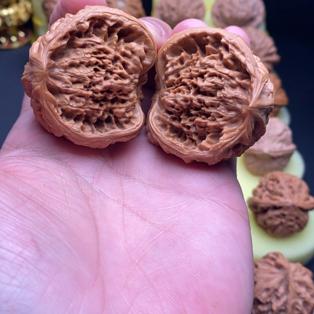 把件文玩核桃44尺聚宝蛇头