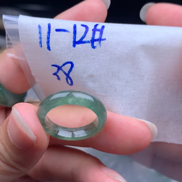 未镶嵌戒指翡翠戒圈
