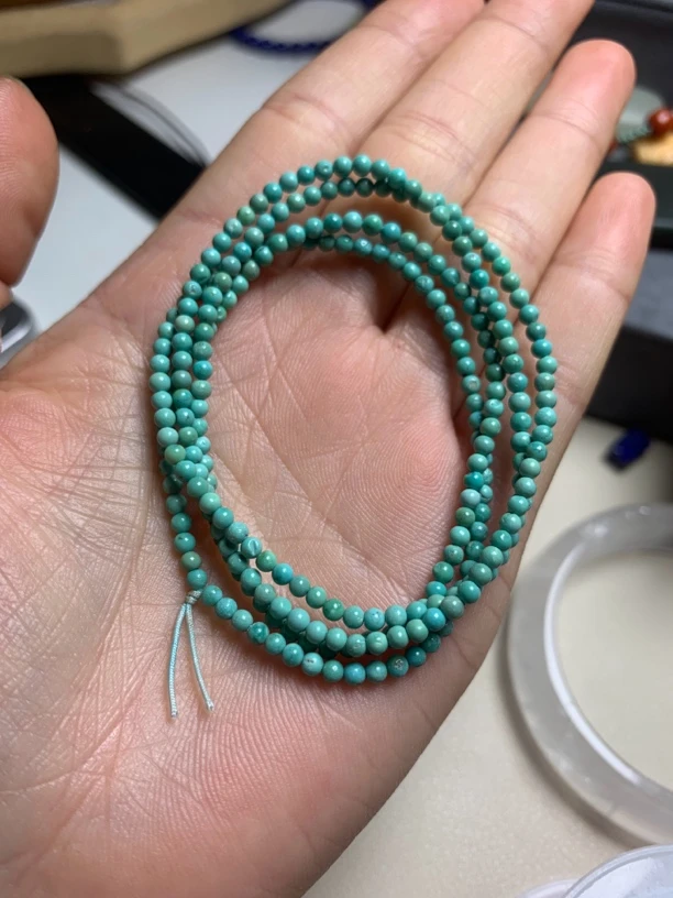 绿松石小米链3mm
