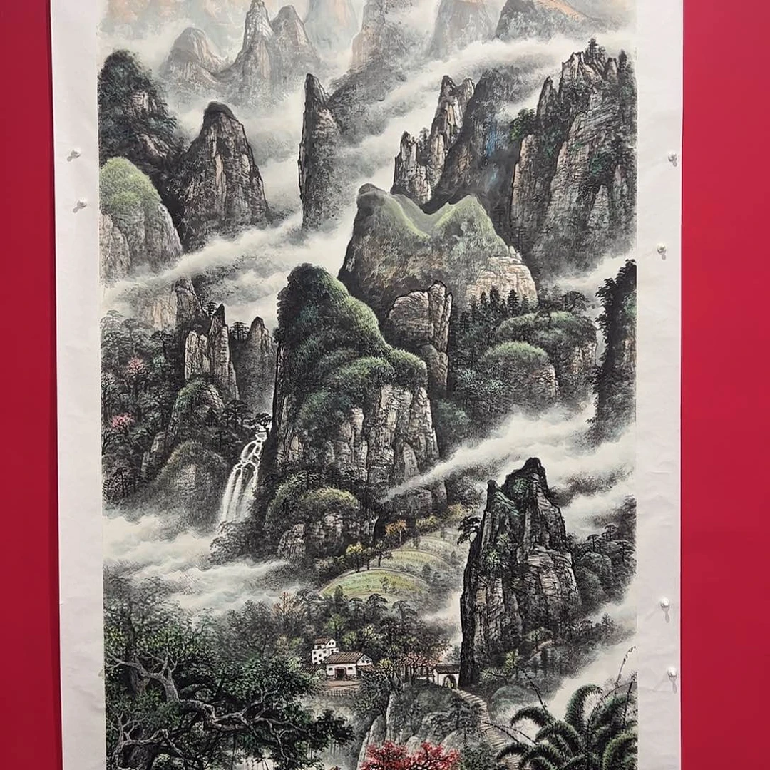 新***明国画蒋荣生老师展览物原作