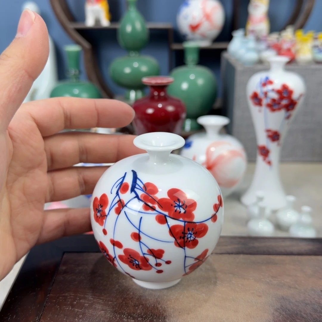 陶瓷手工小花器摆件