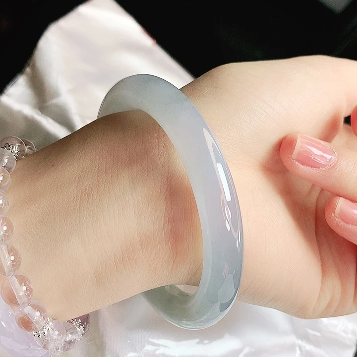 翡翠未镶嵌手镯缅甸天然a货翡翠手镯