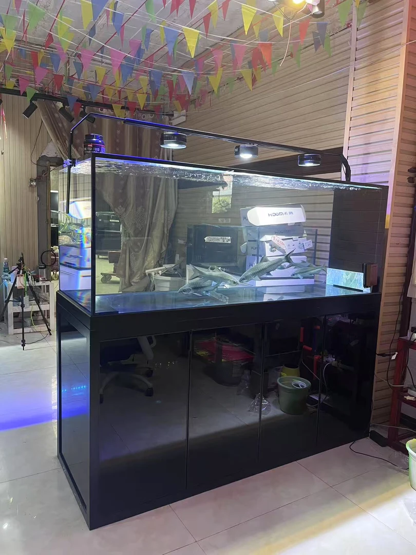 极窄侧溢流鱼缸吉罗 龙鱼缸 水族箱客厅屏风靠墙鱼缸