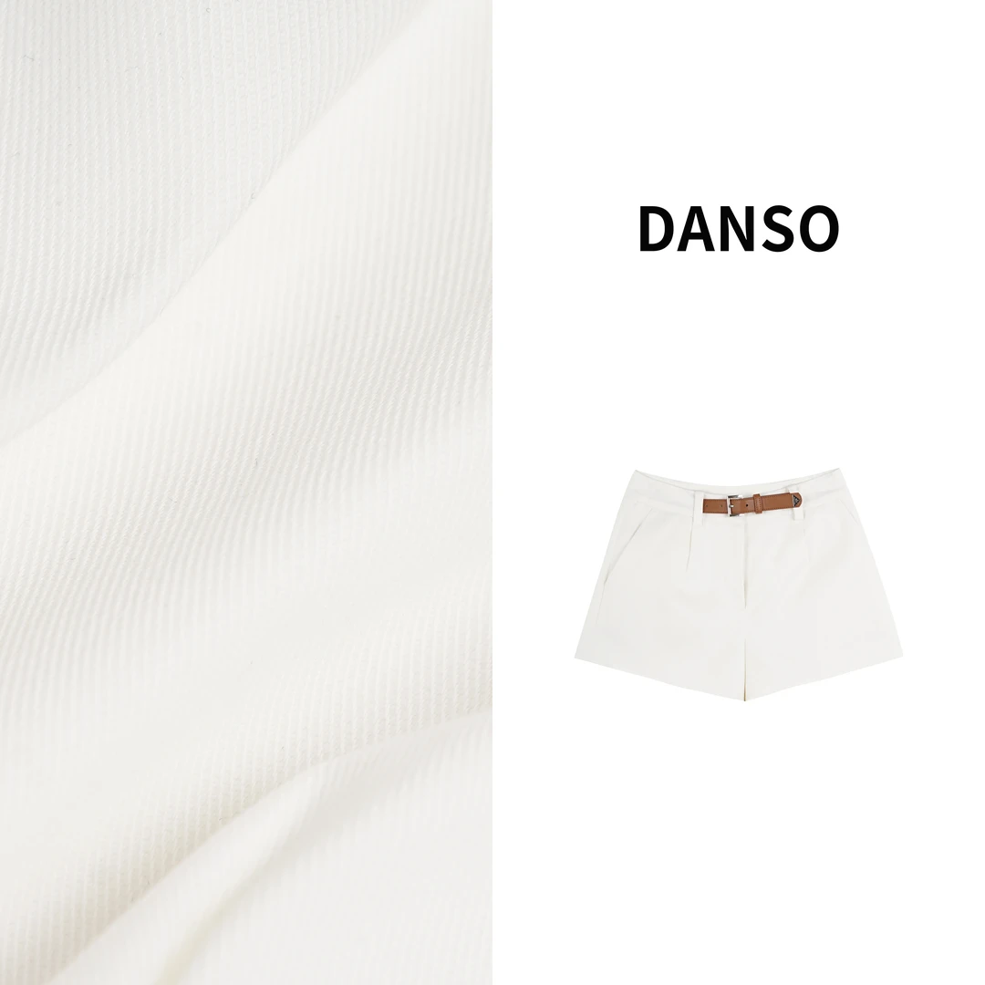 DANSO【夏日风情】玉美华春季穿搭百搭显瘦H形高腰短款半身裙BT8332