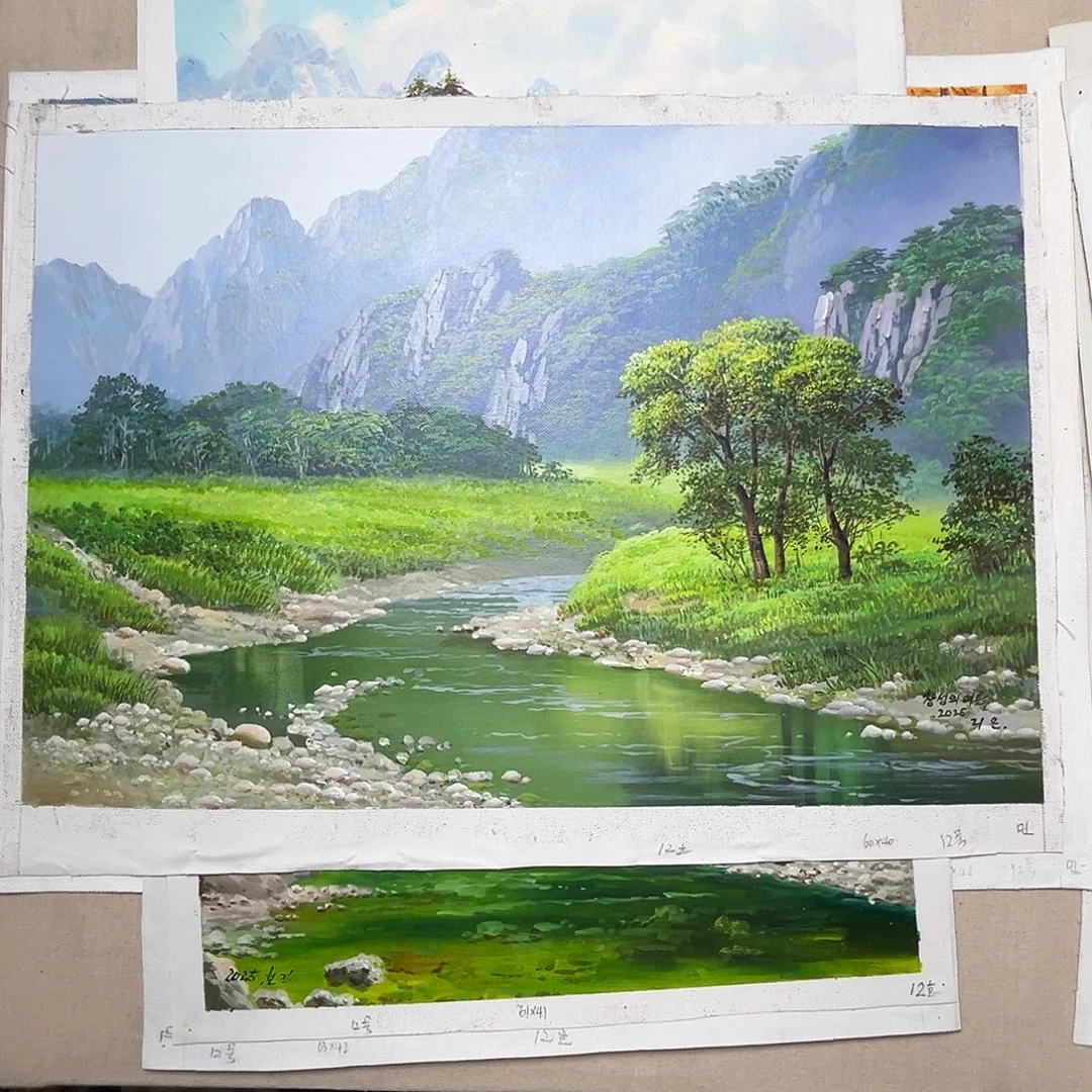 油画朝鲜艺术家油画作品