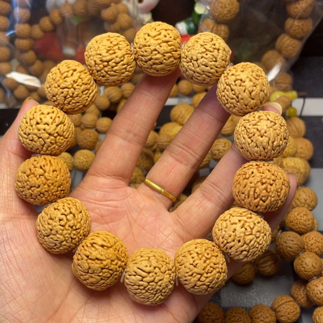 吊坠桃核天*健21.8龙鳞凤尾手串