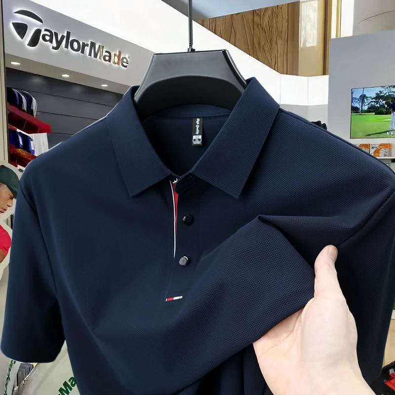 Taylormade泰勒梅高尔夫短袖纯色Polo衫免烫高端奢侈品polo衫男装