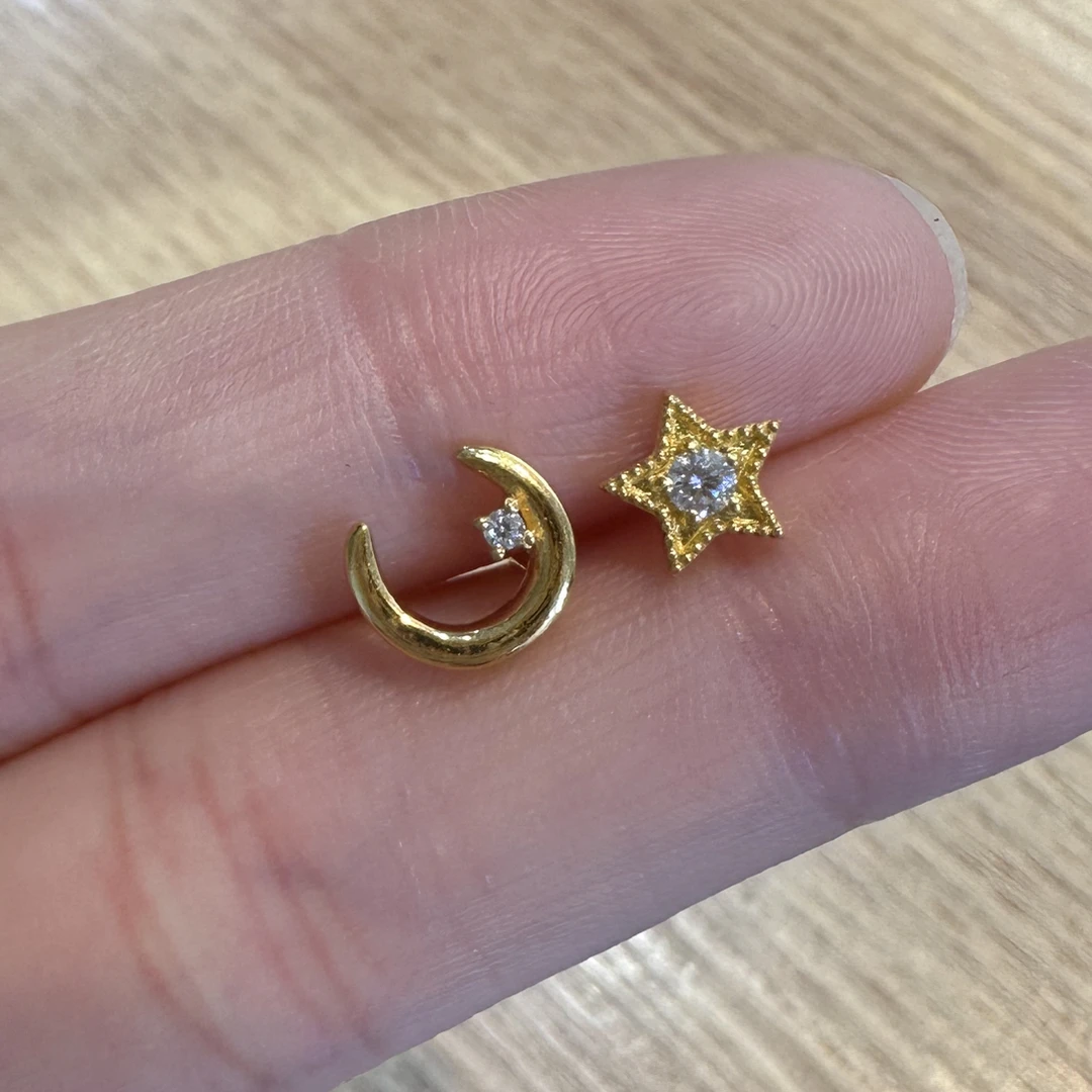 足金999 黄金5G工艺 耳饰