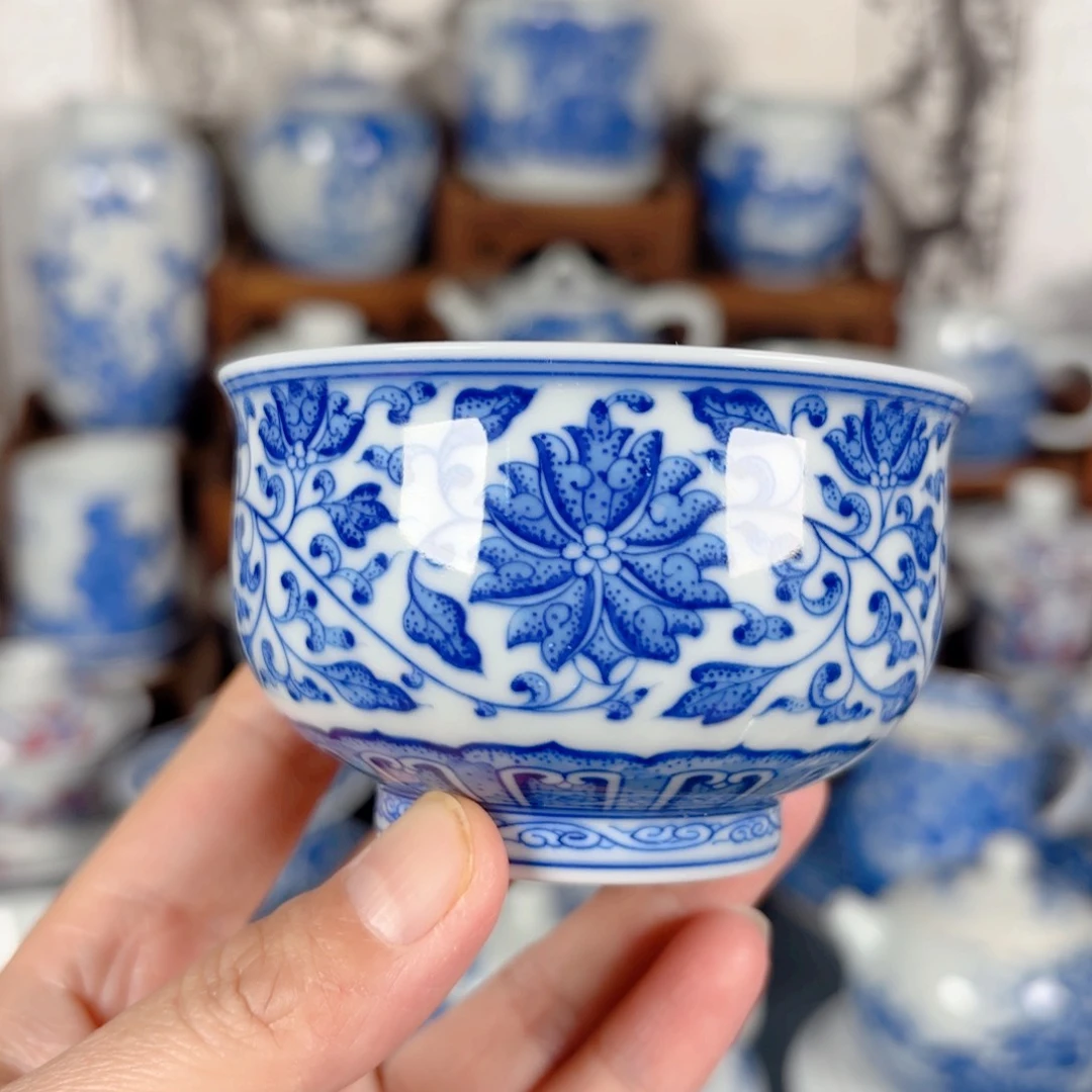 杯青花瓷器手绘作品陶瓷杯