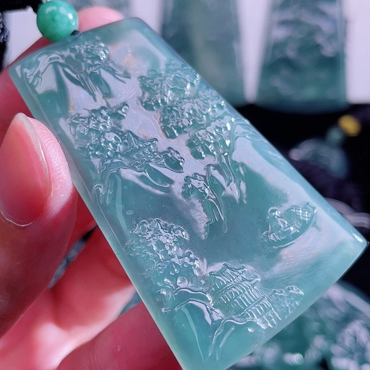 翡翠未镶嵌颈饰9999999999